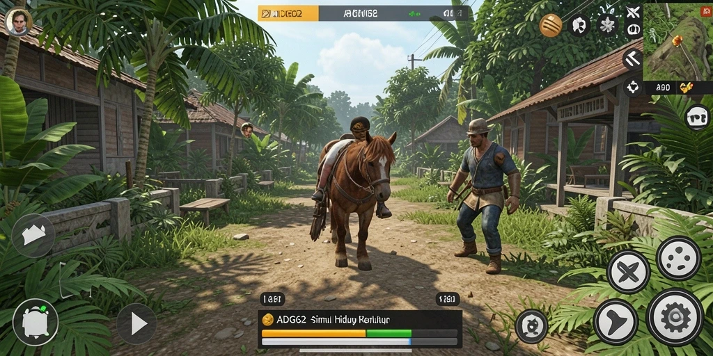 Tampilan gameplay ADG62 yang menarik dan dinamis.
