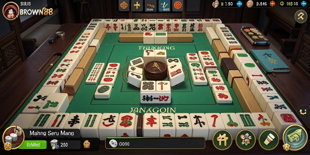 Tampilan menarik BROWIN88 saat bermain Mahjong dengan teman.