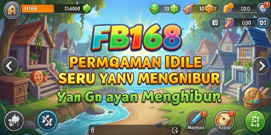 Tampilan gameplay FB168 yang menarik dan penuh warna, cocok untuk game Idle.
