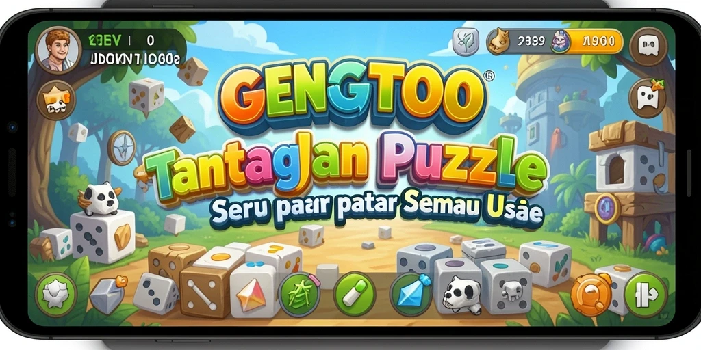 Screenshot gameplay GENGTOTO yang menampilkan tingkat kesulitan Puzzle.