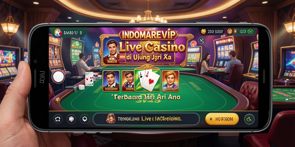 Tampilan gameplay Live Casino yang mengasyikkan di INDOMAREVIP.