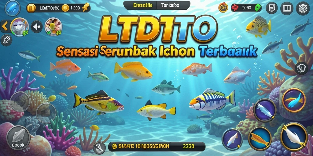 Tampilan seru gameplay LTDTOTO dengan aksi menembak ikan.