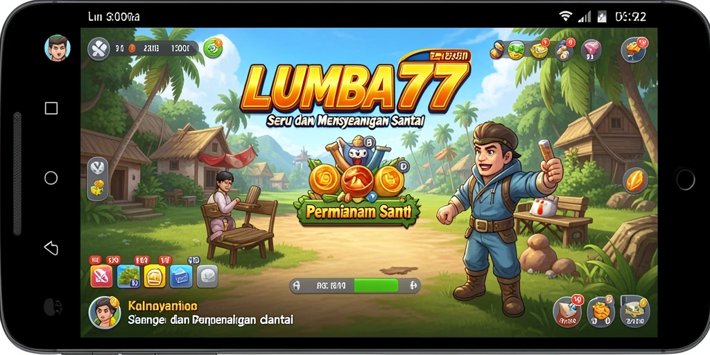 Tampilan layar utama LUMBA77 dengan gameplay yang seru dan interaktif.