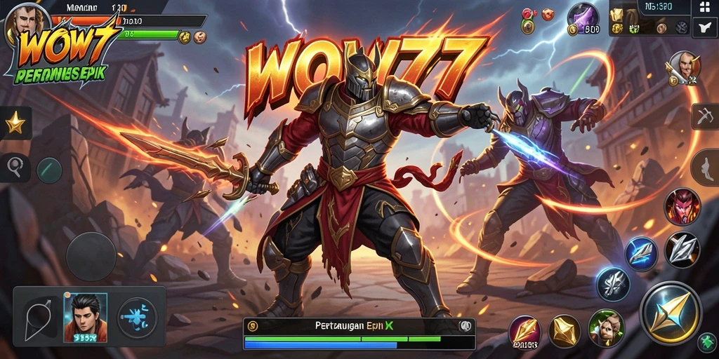 Gameplay dinamis WOW77 dengan pertarungan mendebarkan.